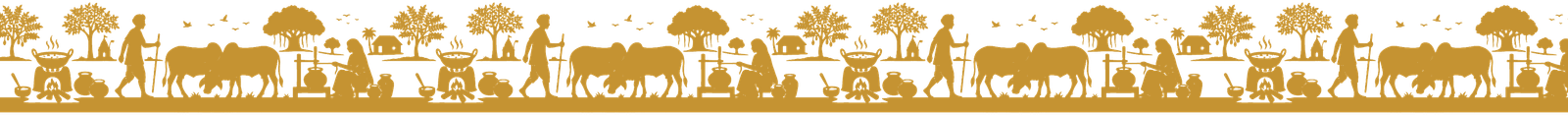 Girkan Ghee Farmer and Cows Illustration